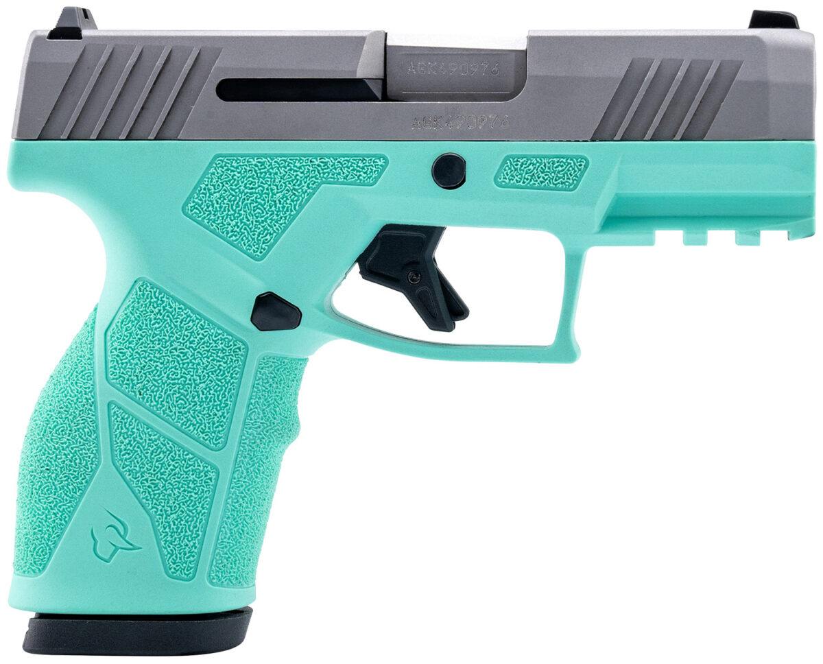Taurus 1-GX2939C-10 GX2 9mm Luger 10+1 3.37" Matte Stainless Steel Barrel, Matte Serrated Stainless Steel Slide, Cyan Polymer Frame w/Picatinny Rail, Polymer Grip 1 170129