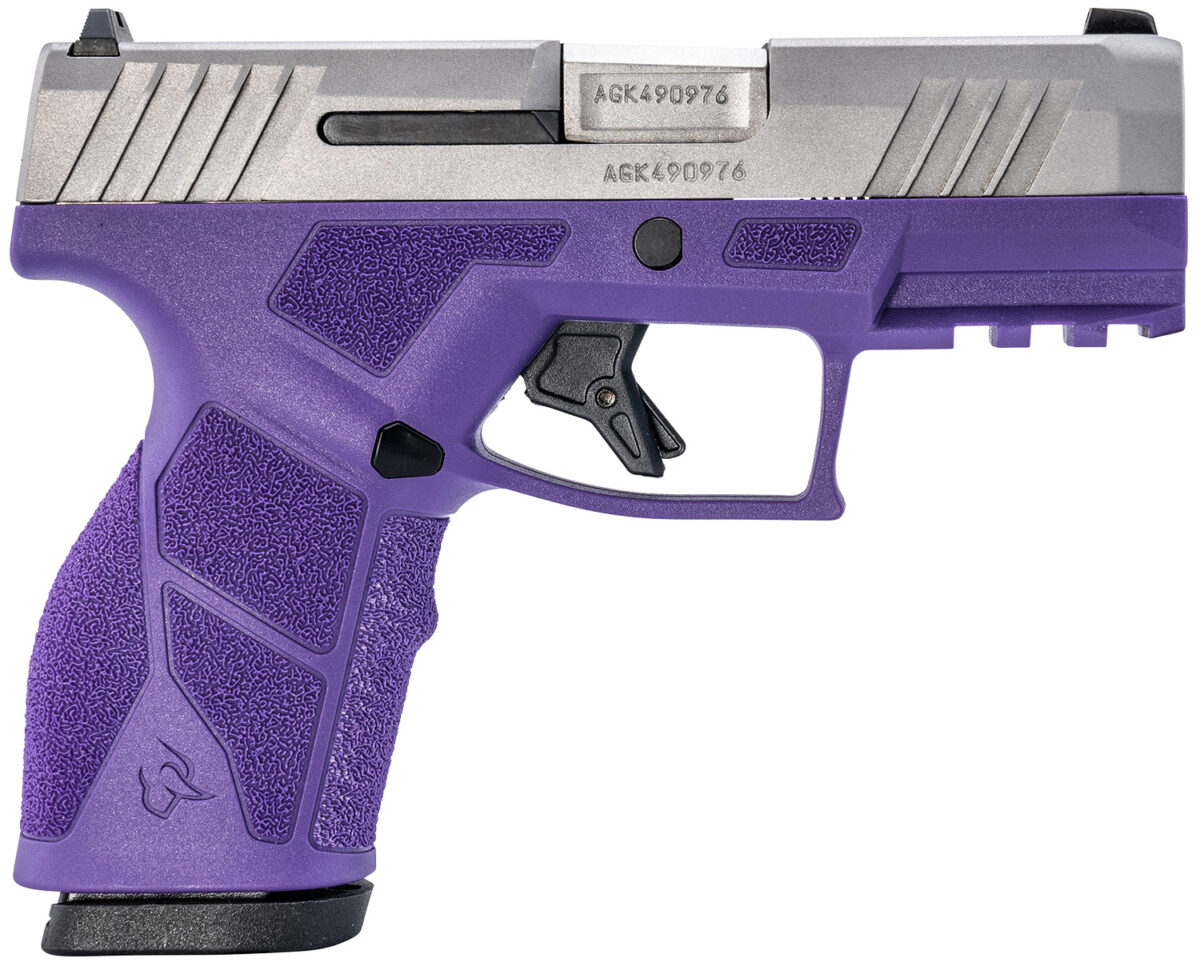 Taurus 1-GX2939DP GX2 9mm Luger 13+1 3.37" Matte Stainless Steel Barrel, Matte Serrated Stainless Steel Slide, Dark Purple Polymer Frame w/Picatinny Rail, Polymer Grip 1 170130