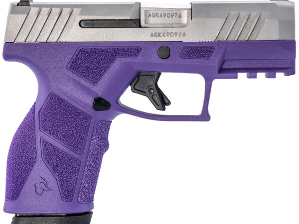 Taurus 1-GX2939DP GX2  9mm Luger 13+1 3.37" Matte Stainless Steel Barrel, Matte Serrated Stainless Steel Slide, Dark Purple Polymer Frame w/Picatinny Rail, Polymer Grip