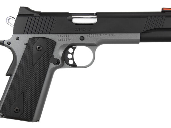 Kimber Mfg.,inc 3700786CA Custom LW Shadow Ghost (MA) 9mm 9+1 5" KimPro Black Stainless Steel Slide Double-Diamond Checkered Rubber Grip