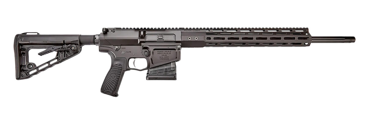 Wilson Combat SS-308FTBLACK Super Sniper 308 Win 20" Fluted Threaded Barrel Black Armor-Tuff 1 171317