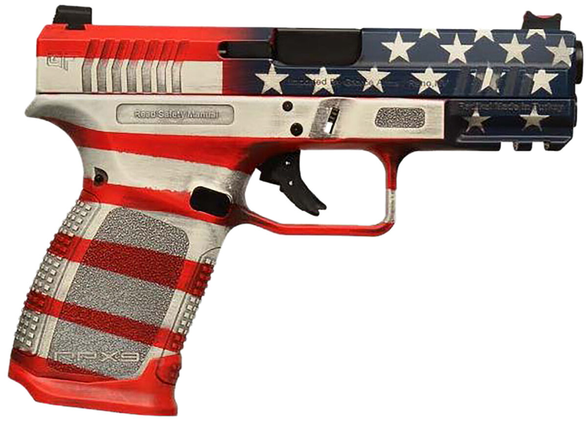 Gforce Arms GFRPX3C9USA Exodus 9mm Luger 15+1 4.02" Black Steel Barrel, USA Cerakote Serrated Steel Slide, USA Cerakote Polymer Frame w/Accessory Rail, Textured Grip 1 172203