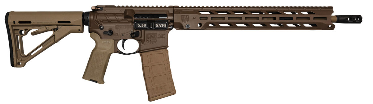 Diamondback DB1784K131 DB15 5.56 NATO 30rd 16" Black Nitride w/ FDE Cerakote Flat Dark Earth Cerakote 7075-T6 Aluminum Receiver Flat Dark Earth Magpul MOE K2 FDE Grip 1 172493