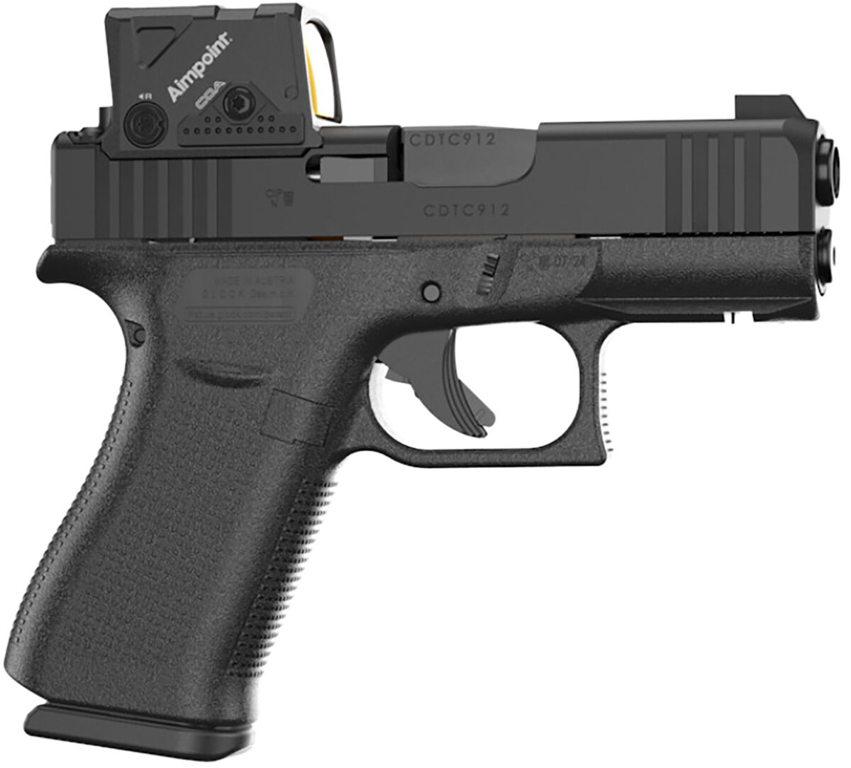 GLK PX4350B01FRMOS8A4 G43X 9MM FR 10R AIMPNT 1 172565