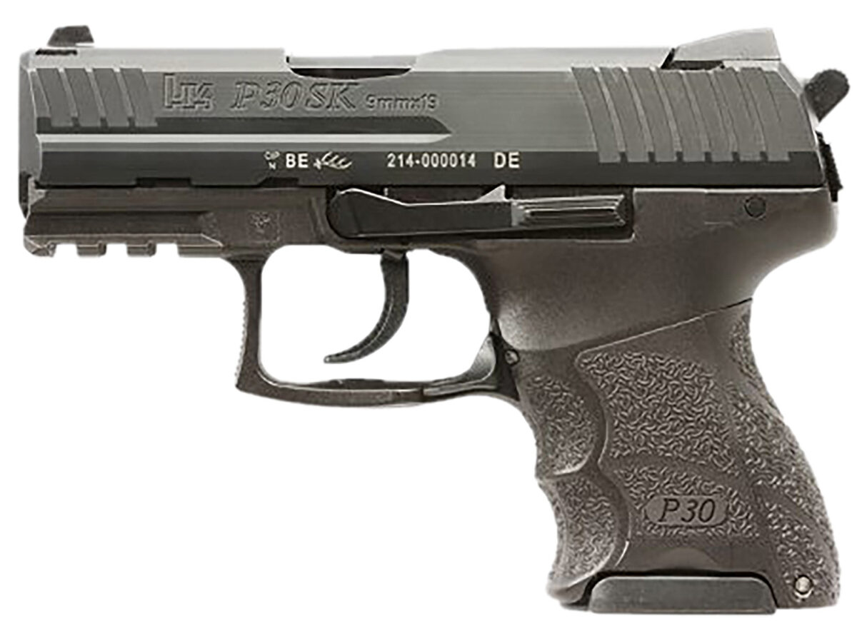HK 81001108 P30SK V3 Sub-Compact Frame 9mm Luger 10+1 3.27" Black Steel Barrel, Black Cerakote Serrated Steel Slide, Black Polymer Frame w/Picatinny Rail, Ambidextrous 1 172698