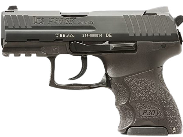 HK 81001108 P30SK V3 Sub-Compact Frame 9mm Luger 10+1 3.27" Black Steel Barrel, Black Cerakote Serrated Steel Slide, Black Polymer Frame w/Picatinny Rail, Ambidextrous