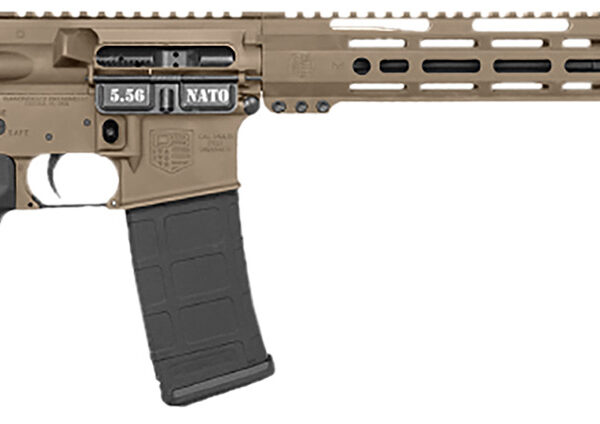 Diamondback DB1718K061 DB15 Carbon Series 5.56 NATO 30+1 16" Black Nitride Threaded Barrel, Flat Dark Earth Cerakote Picatinny Rail Aluminum Receiver, Adjustable Black Synthetic Stock, Magpul MOE Grip
