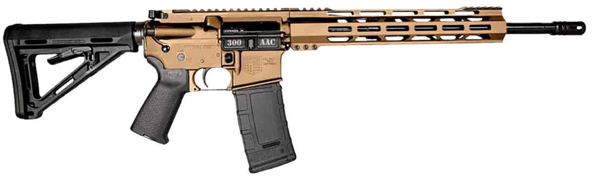 Diamondback DB1718B042 DB15 300 Blackout 30+1 Burnt Bronze Cerakote Picatinny Rail Aluminum Receiver, Black Synthetic Stock 1 174764