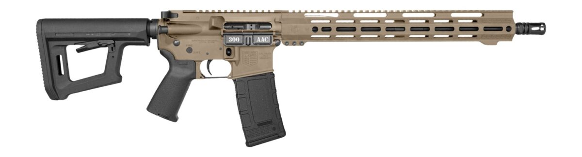 Diamondback DB1718B062 DB15 300 AAC Blackout 30+1 16" Black Nitride Threaded Barrel, Flat Dark Earth Cerakote Aluminum/Carbon Receiver w/Picatinny Rail Receiver, M-LOK Handguard, Magpul MOE Grip 1 174765