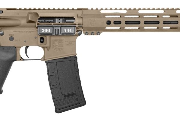 Diamondback DB1718B062 DB15  300 AAC Blackout 30+1 16" Black Nitride Threaded Barrel, Flat Dark Earth Cerakote Aluminum/Carbon Receiver w/Picatinny Rail Receiver, M-LOK Handguard, Magpul MOE Grip