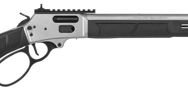 Smith & Wesson 13813 1854  357 Mag 10+1 19.25" Stainless Threaded Barrel, Picatinny Rail Stainless Steel Receiver, M-LOK Forend, Fixed w/Textured Grip Panels Black Synthetic Stock