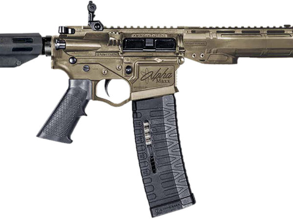 ATI ATIGAX5567MLCFDE Alpha Maxx 5.56x45mm 60+1 7.50" Black Threaded Barrel, Flat Dark Earth Receiver w/Picatinny Rail, M-LOK Handguard, Black Rear Brace & Polymer Grip