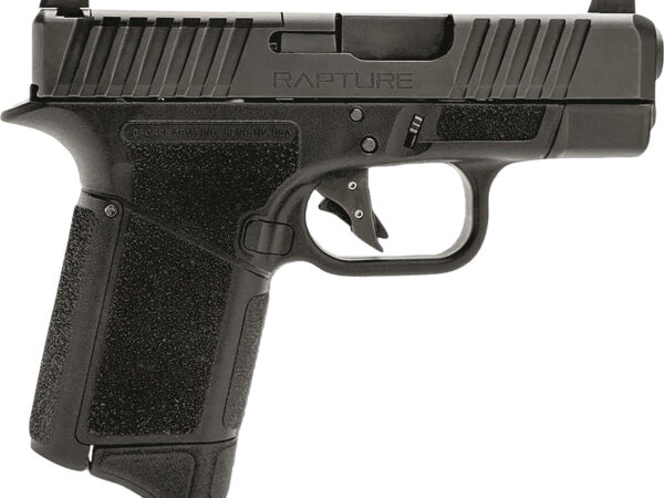 Gforce Arms GF932512GB Rapture  Sub-Compact Frame 9mm Luger 12+1 3.25" Black Steel Barrel, Black Steel Optic Cut/Serrated Slide, Gray Cerakote Polymer Frame, Shield RMSc/RMR Footprint