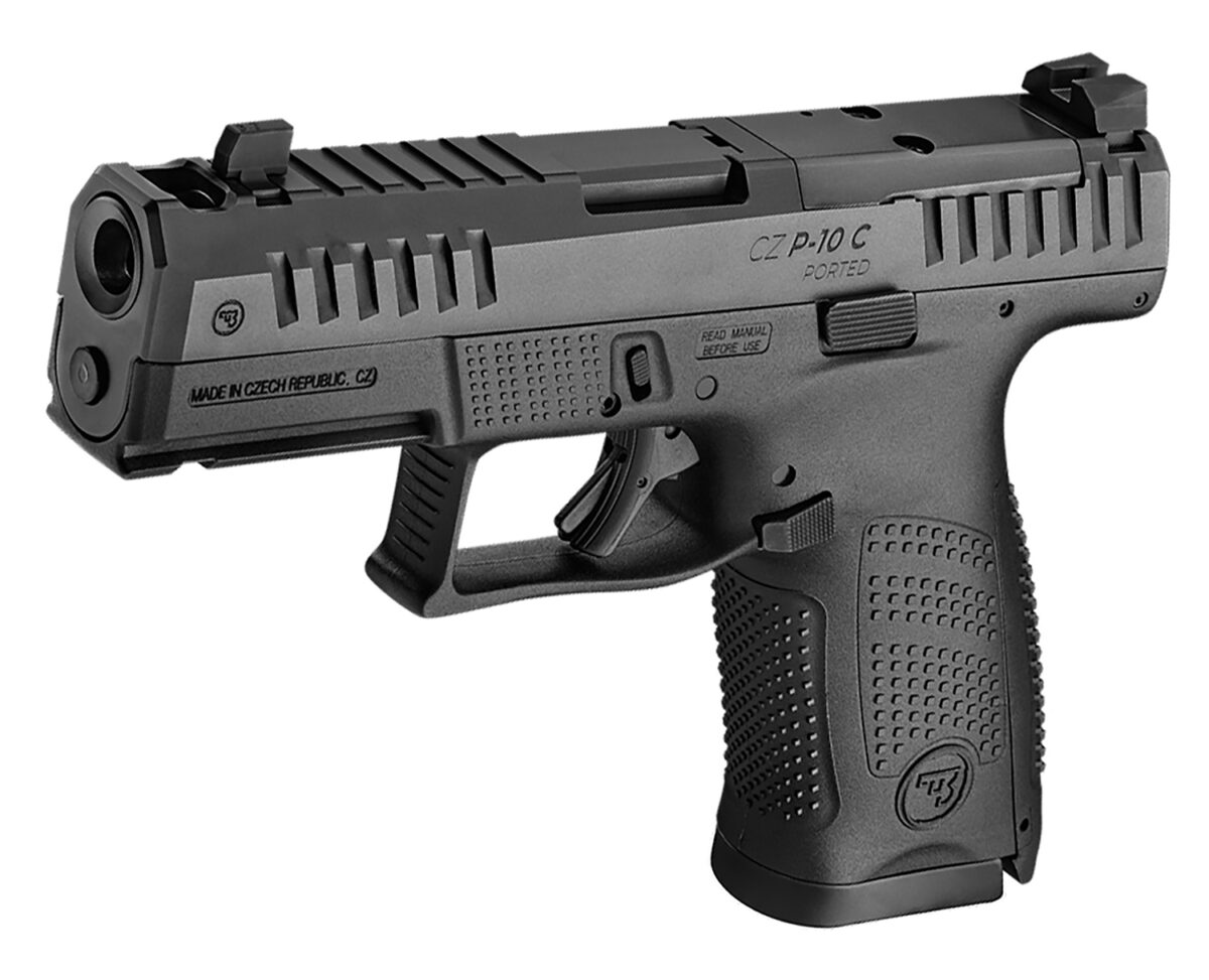 CZ-USA 01578 P-10 C Compact Frame 9mm Luger 10+1 4.02" Black Nitride Barrel, Black Nitride Steel Optic Ready/Serrated Slide, Black Polymer Frame w/Accessory Rail, Interchangeable Backstrap Grip 1 184171