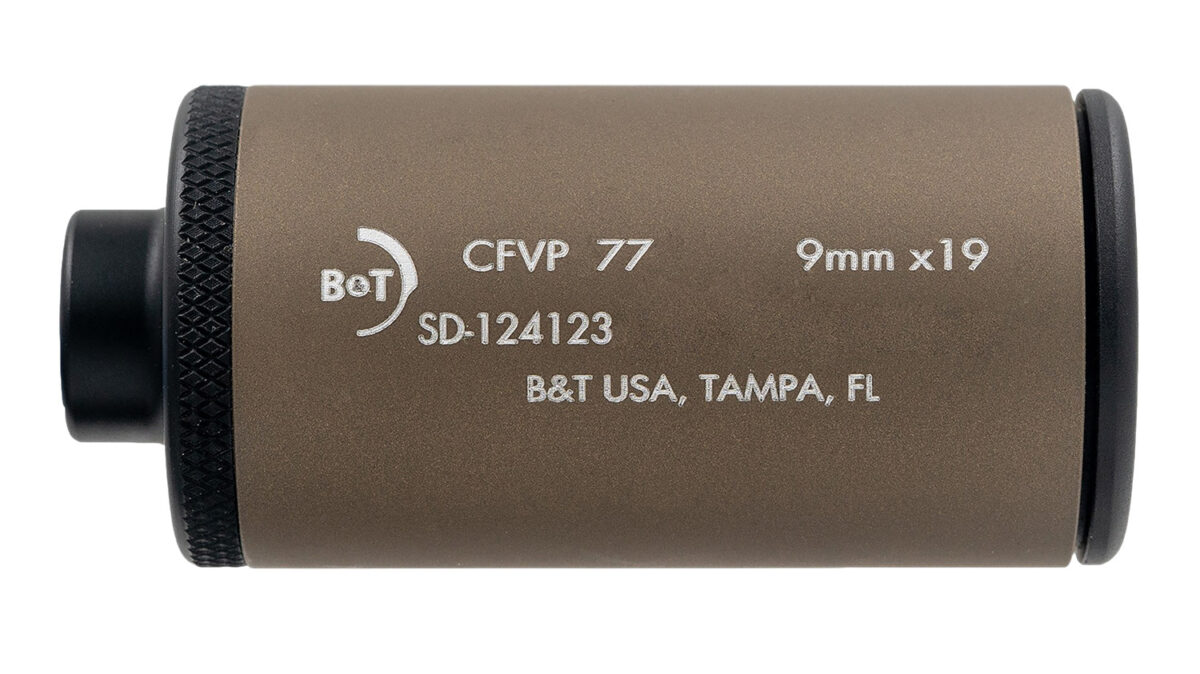 B&T Firearms SD-124123-US-JET-FDE DT Jet Mini Wipe Suppressor 9mm Coyote Tan 13.5x1 LH 1 185149