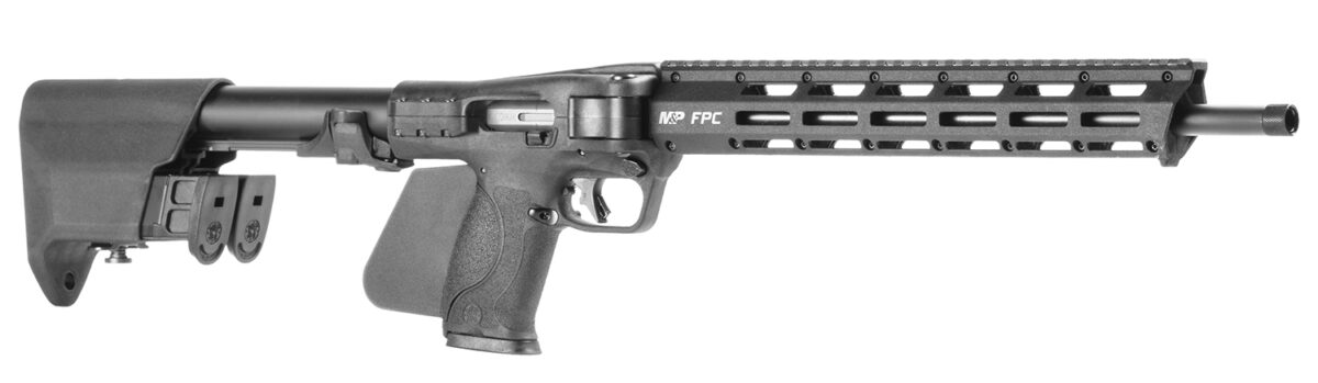 Smith & Wesson 14528 M&P FPC *CA Compliant 10mm Auto 10+1 16.25" Black Oxide Barrel, Black Anodized Aluminum Receiver w/Picatinny Rail, M-LOK Handguard, Side Folding w/Mag Storage Black Polymer Stock 1 188410