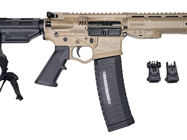 ATI ATIGAX5567MLCFDE30 Alpha Maxx  5.56 NATO 30+1 7.50" Black Threaded Barrel, Flat Dark Earth Receiver w/Picatinny Rail, M-LOK Handguard, Black Polymer Brace, A2 Grip