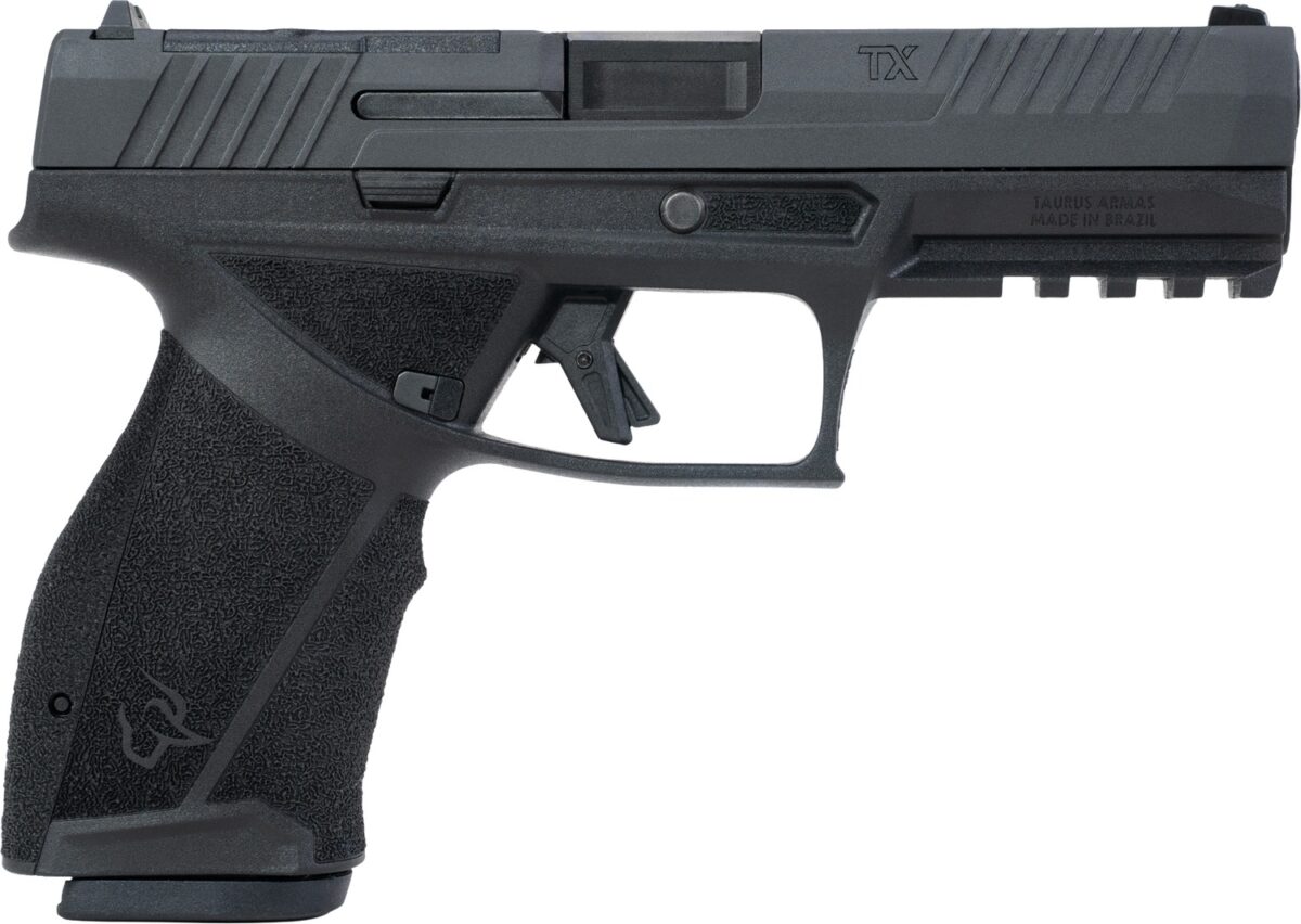 Taurus TX 9 Full Size 9mm Luger 10+1 4.50" Black Barrel, Black Nitride Alloy Steel Optic Ready/Serrated Slide, Black Stainless Steel Frame w/Picatinny Rail, Interchangeable Backstrap Grip 1 189457