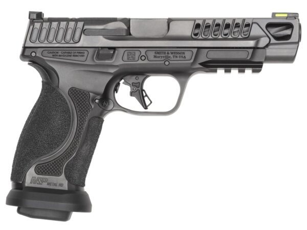 Smith & Wesson 14068 M&P M2.0 Competitor HD 9mm Luger 17+1 5" Overall Black Armornite Stainless Steel Spiral Fluted Barrel, Lightening Cut/Optic Ready/Serrated Slide & Stainless Steel Frame w/Picatinn
