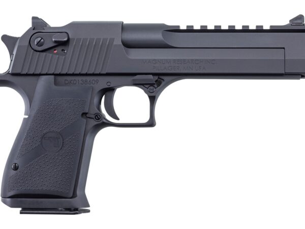 Magnum Research DE50THR Desert Eagle Mark XIX 50 AE 8+1 6" Black Oxide Threaded Barrel, Serrated Slide & Carbon Steel Frame w/Beavertail