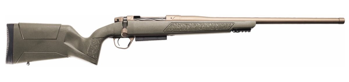 Christensen Arms 801-15048-01 Evoke 450 Bushmaster 4+1 20" Burnt Bronze Cerakote Threaded Barrel, Burnt Bronze Cerakote Drilled & Tapped Receiver, Picatinny Rail Forend, OD Green Fixed Polymer Stock 1 194152