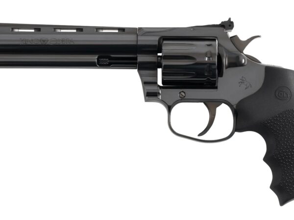 Colt Mfg KCOBRA22-BP6RFO King Cobra Target 22 LR 10rd Shot 6" Blued Vent Rib Barrel, Blued Carbon Steel Cylinder & Frame, Black Hogue Overmolded Grip, Exposed Hammer