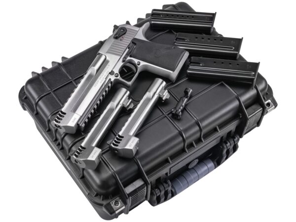 Magnum Research DEXIX6SRMB Desert Eagle Mark XIX Component System Full Size 9+1 357 Mag/8+1 44 Mag/7+1 50 AE 6"  Integral Muzzle Brake/Picatinny Rail Stainless Steel Barrel, Serrated Slide, Frame w/Be