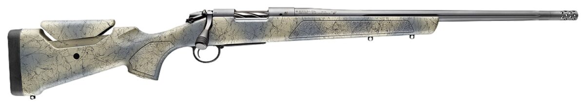 Bergara Rifles B14S815 B-14 Wilderness Sierra 25 Creedmoor 4+1 20" Sniper Gray Cerakote Fluted Threaded Barrel & Steel Drilled & Tapped Receiver, Sporter w/Adj Comb SoftTouch Wilderness Camo w/Black W 1 197730