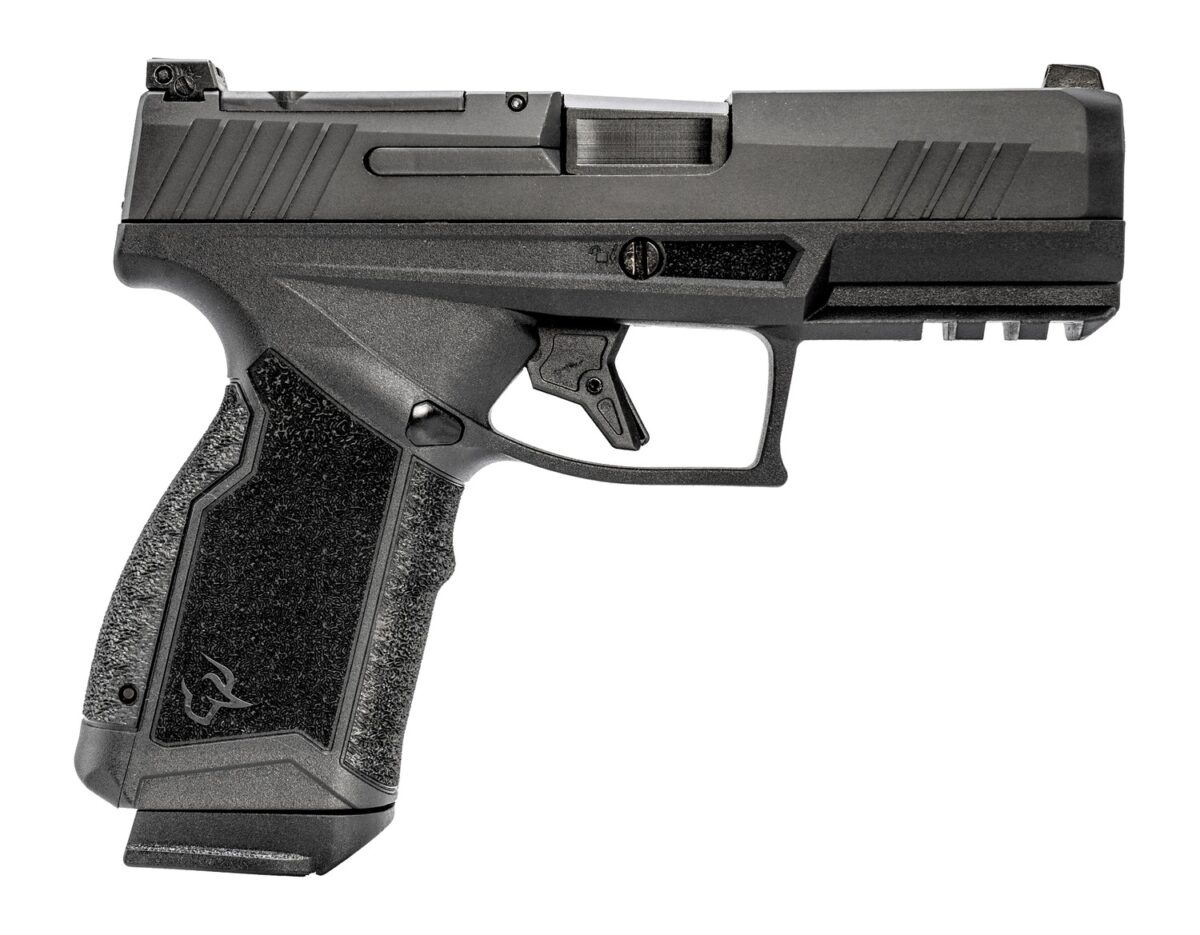 Taurus 1-GX4C38031 GX4 T.O.R.O. Carry Frame 380 ACP 15+1 3.70" Black DLC Barrel, Black Gas Nitride Stainless Steel Optic Ready/Serrated Slide, Black Stainless Steel Frame w/Picatinny Rail, Interchange 1 197946