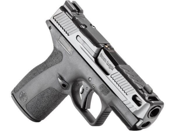 Smith & Wesson 14775 M&P9 Shield X Sub-Compact Frame 9mm Luger 10+1 3.60" Black Armornite Fluted Ported Barrel, Black Armornite Stainless Steel Optic Ready/Serrated Slide, Black Polymer Frame w/Picati