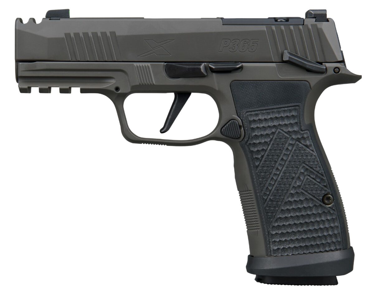Sig Sauer 365AXGCA9LEGIONMSMA P365 AXG Legion MA Compliant Compact 9mm Luger 10+1 3.10" Black Barrel, Legion Gray Cerakote Stainless Steel Integrated Compensator/Optic Ready Slide & Frame w/Picatinny 1 201628