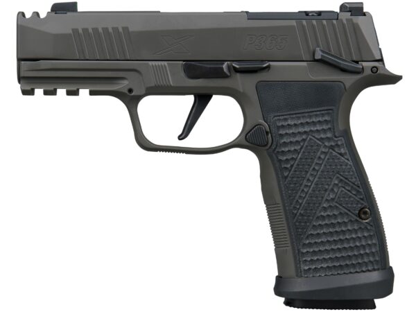 Sig Sauer 365AXGCA9LEGIONMSMA P365 AXG Legion MA Compliant Compact 9mm Luger 10+1 3.10" Black Barrel, Legion Gray Cerakote Stainless Steel Integrated Compensator/Optic Ready Slide & Frame w/Picatinny