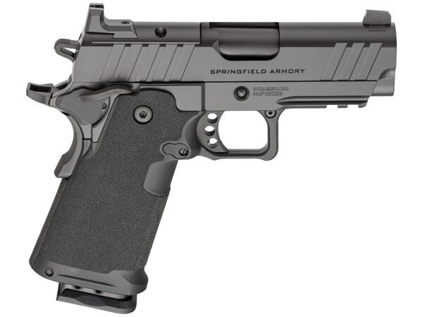 Springfield Armory PH9114AOS 1911 DS Prodigy Sub-Compact Frame 9mm Luger 18+1 3.50" Black DLC Match Grade Barrel, Black Cerakote Carbon Steel Optic Ready/Serrated Slide & Frame w/Beavertail & Picatinn