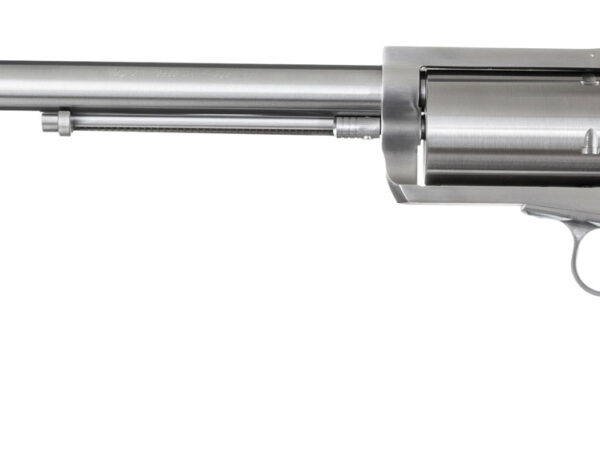 Magnum Research BFR500SW10B BFR Long Cylinder Extra Large 500 S&W Mag 5 Shot 10" Brushed Stainless Steel Barrel, Cylinder & Frame, Bisley White Laminate Grip, Exposed Hammer