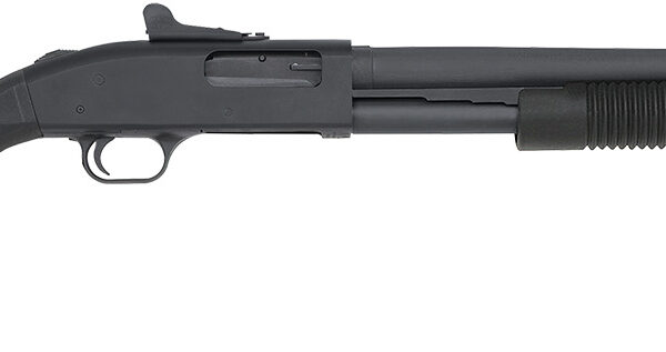 Mossberg 51663 590A1  12 Gauge Pump 3" 8+1 20" Black Parkerized Heavy-Walled Barrel, Black Parkerized Drilled & Tapped Receiver, Black Fixed Synthetic Stock