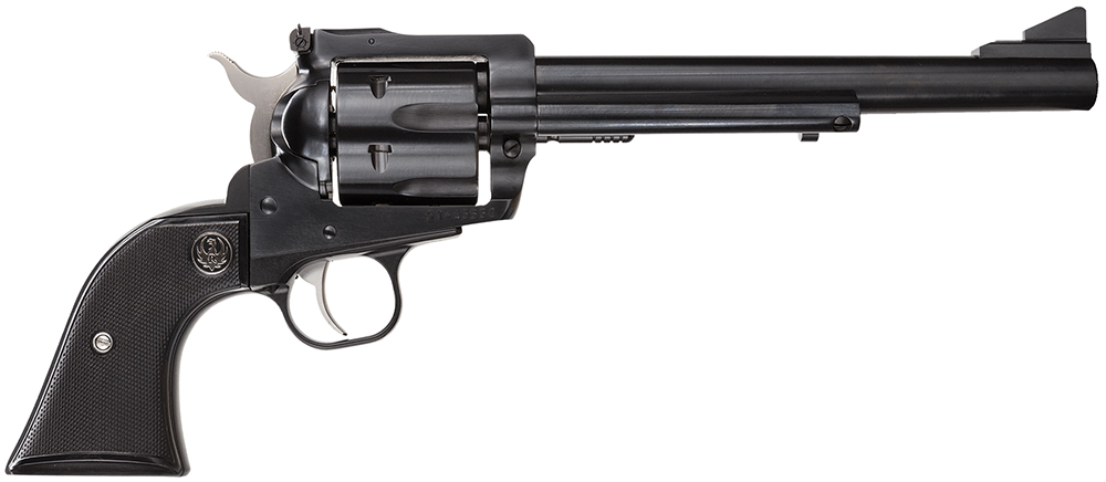 Ruger 0505 Blackhawk 30 Carbine 6 7.50" Blued Alloy Steel, Cylinder & Frame, Black Rubber Grip, Transfer Bar Safety, Exposed Hammer 1 70161