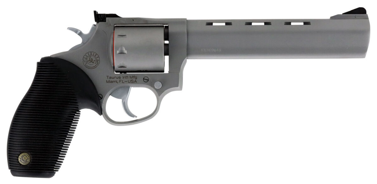 Taurus 2992069 Tracker 992 22 LR or 22 WMR 9rd 6.50" Vent Rib Barrel, Overall Matte Finish Stainless Steel & Black Ribber Grip Includes Cylinder 1 75414