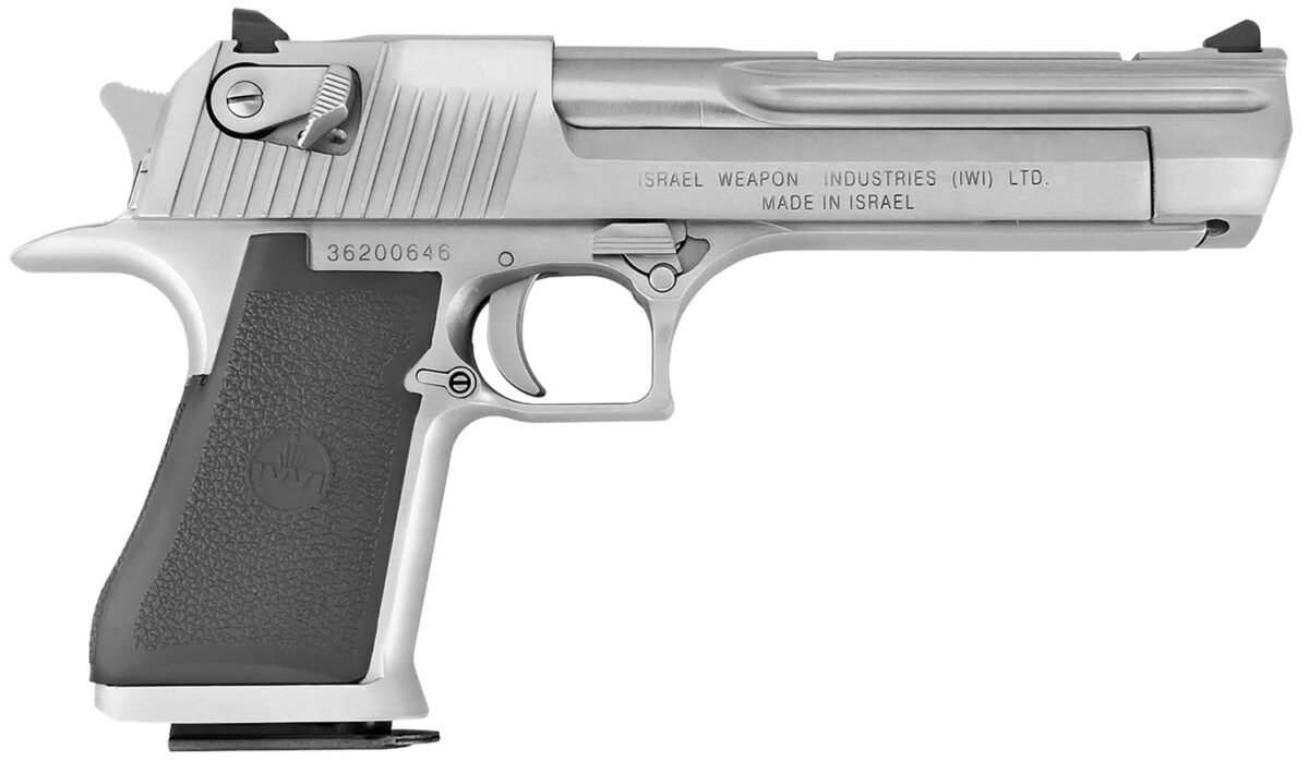 Magnum Research DE44CABC Desert Eagle Mark XIX *CA Compliant 44 Rem Mag 6" 8+1 Brushed Chrome Carbon Steel Frame & Cylinder Black Polymer Grip 1 79624
