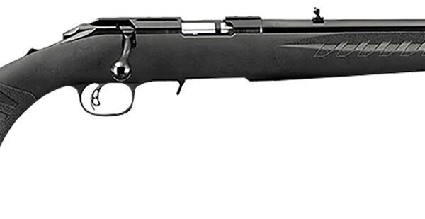 Ruger 8312 American Rimfire Full Size 17 HMR 9+1 18" Satin Blued Threaded Barrel & Alloy Steel Receiver w/Integral Scope Mount, Black Fixed Synthetic Stock, Right Hand