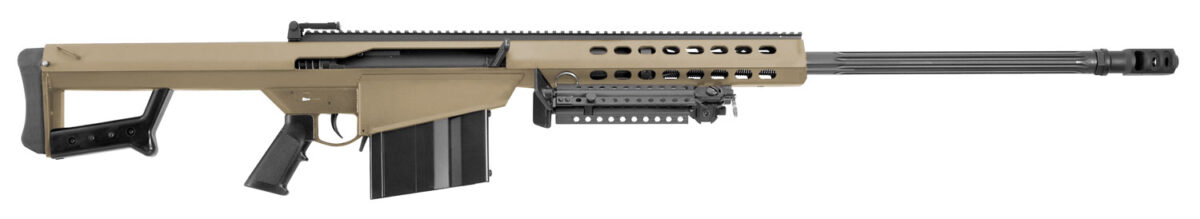 Barrett 14031 M82A1 50 BMG 10+1 29" Fluted Barrel, Flat Dark Earth Cerakote Steel Receiver, M1913 Picatinny Acc. Rail, FDE Synthetic Stock w/Sorbothane Recoil Pad, Includes Hard Carry Case 1 9861
